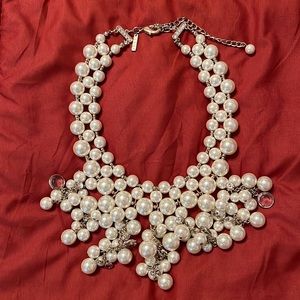 White House Black Market Statement Pearl Necklace